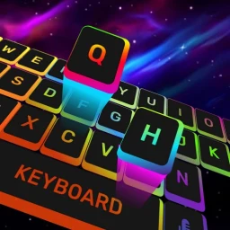 Icône de Neon LED Clavier: Emoji Font