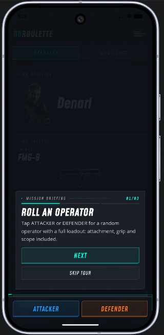 R6 Roulette screenshot